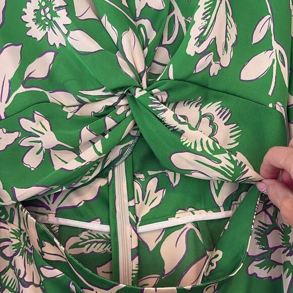 NWOT ZARA Printed Twist Knot Top Jumpsuit Size L - Picture 4 of 13